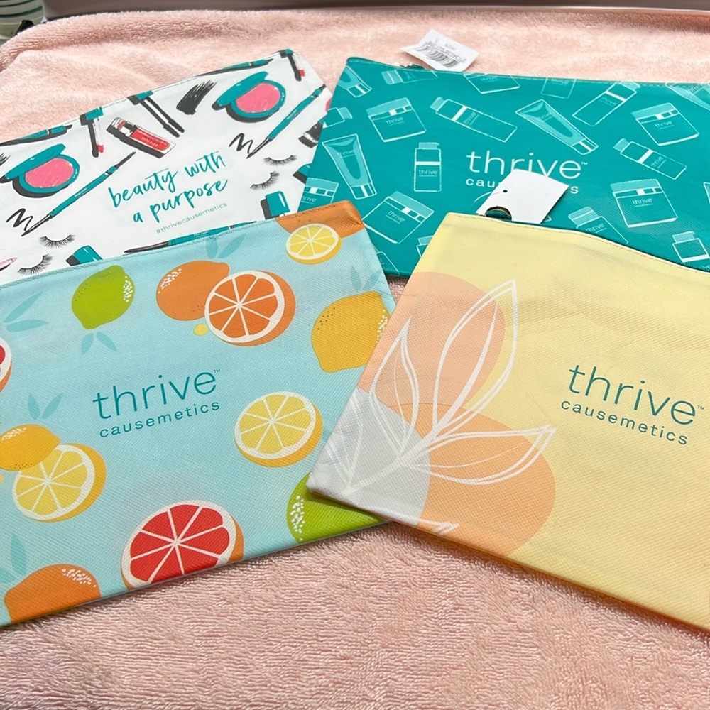 Lot of 4 cosmetics bags